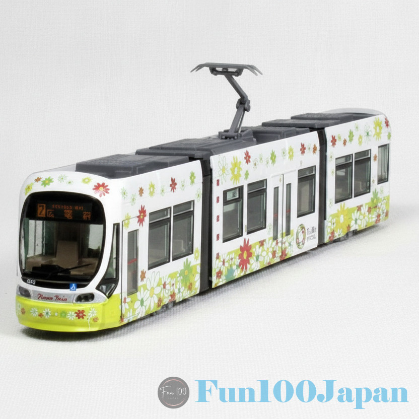 KATO 14-804-6 Hiroshima 1000 Green Mover LEX Flower Festival Tram Train N Gauge