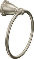 Brantford Brushed Nickel Traditional Bathroom Hand Towel Ring, Wall Mounted Towe