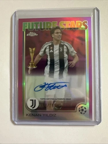 2024-25 Topps Chrome UEFA Club Auto Future Stars /250 Kenan Yildiz