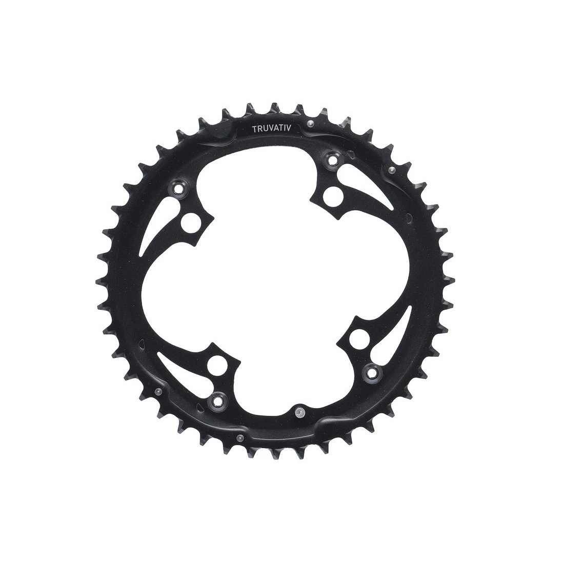 Truvativ 11.6215.015.000 Chain Ring MTB 44T V4 104 Steel Matte Black, schwarz ma