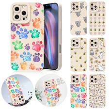 Shockproof Matte Cover Animals Phone Case For Samsung S25 S23 S24 iPhone 16e 17