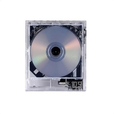 KM5 Instant Disk Audio CP1 Klar Tragbarer Wandmontierbarer CD-Player Bluetoot...