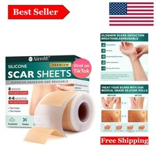 Silicone Scar Sheets  Tape - Clinically-Tested, Reusable Scar Reduction for ...