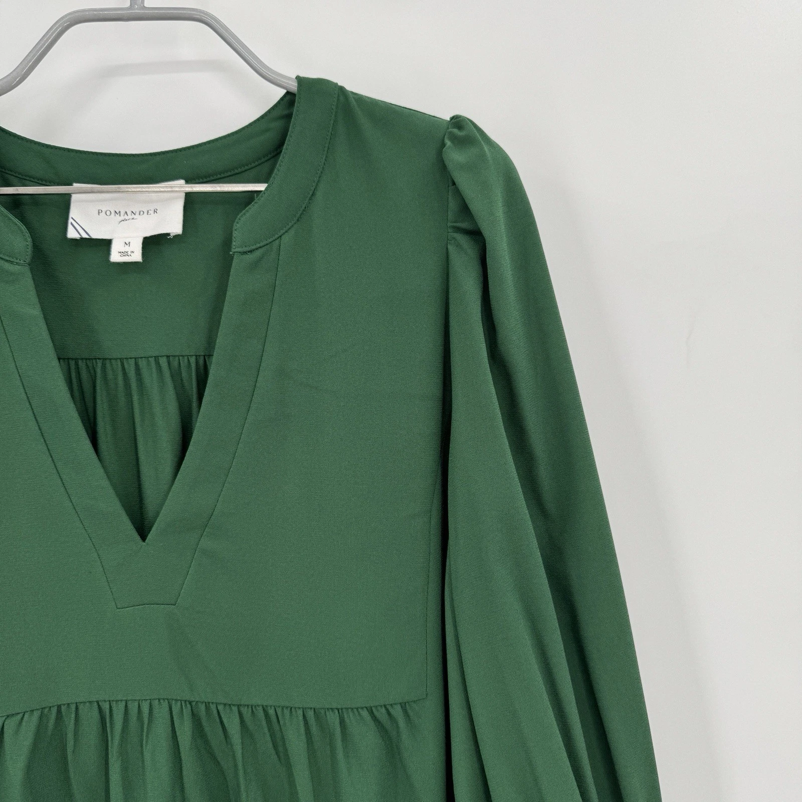 Abito Kenzo Pomander Place by Tuckernuck Hunter verde elasticizzato in crepe taglia M