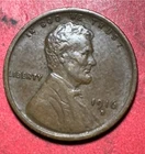 1916D US LINCOLN CENT! "Denver" Mint! XF! SHARP! Old US Coin!