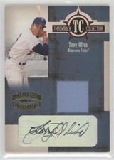 2005 Donruss Throwback Threads Materials Signatures 31/50 Tony Oliva Auto 7xr