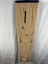 Jordan Girls&rsquo; Post-Up Cargo Joggers Tan Hemp Size Large Retail $50