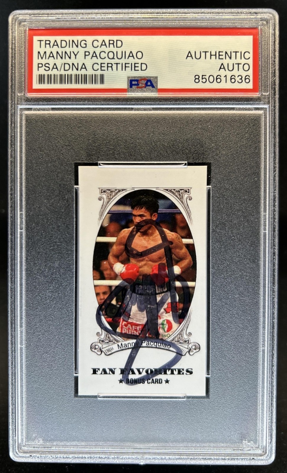 Trading Card Manny Pacquiao Certified Auto Autograph PSA Authentic