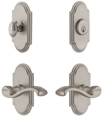 Grandeur ARCPRT_SP_ESET_234_RH Arc Solid Brass Right Handed - Nickel