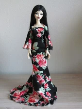 Rose Gold goth 4 Wilde Imagination Evangeline Ghastly 18" doll Handmade by JEC