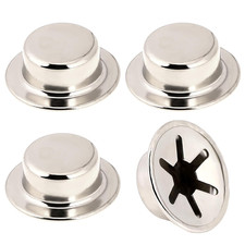 Push on Pushnut Cap Fits 5/8 Inch Axles, 4 Pack Spring Steel Permanent Washer Ca