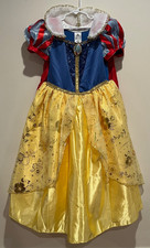 Disney Store Snow White Costume Girls Dress Size 7/8 EUC Dress Up Play Halloween