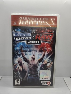 WWE SmackDown vs Raw 2011 Greatest Hits Sony PSP CIB Wrestling Game