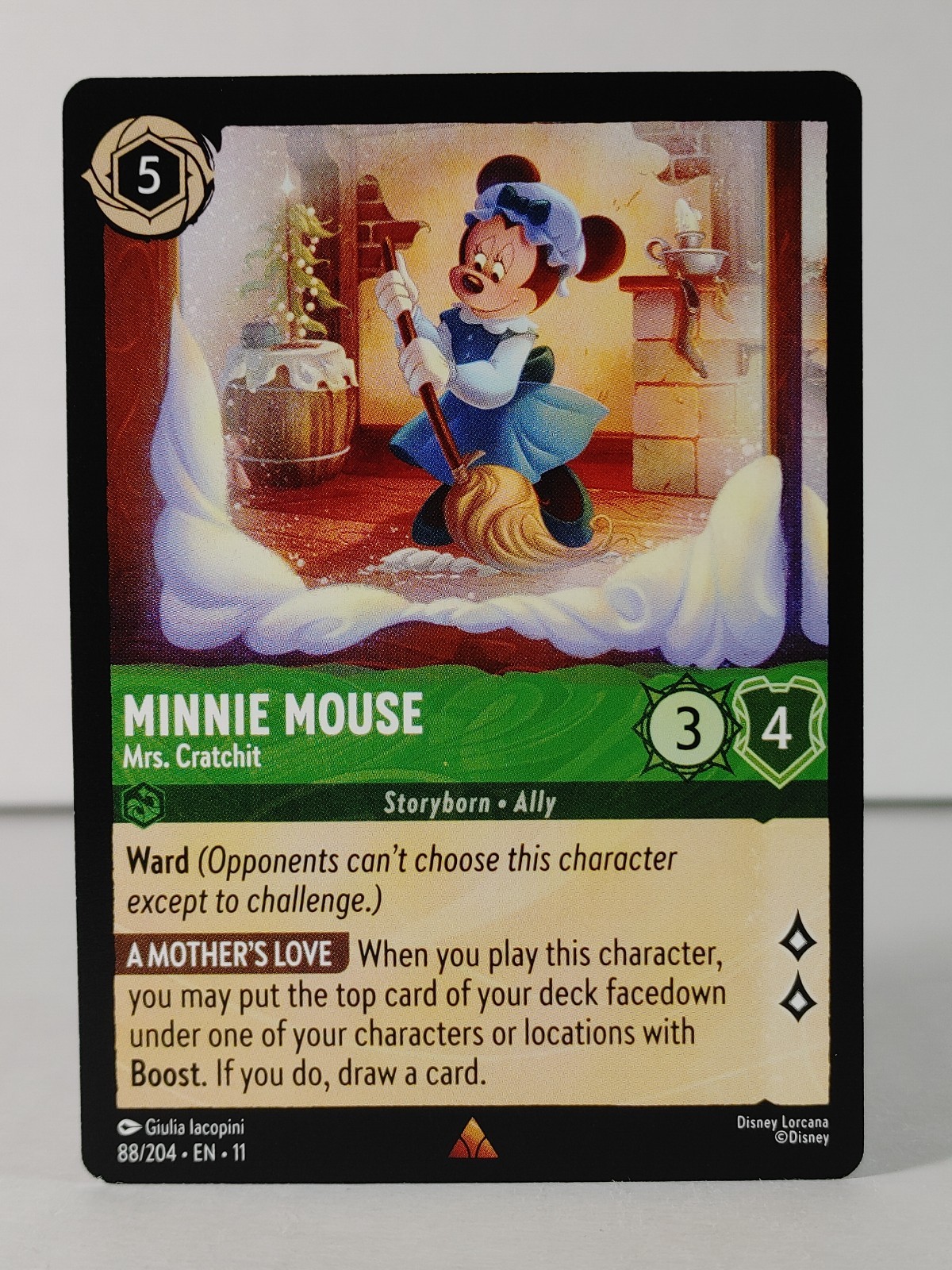 Minnie Mouse - Mrs. Cratchit - Rare - Winterspell #88 - LORCANA -A
