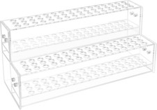 Acrylic Pen Display Stand 96 Slots,2-Tier Clear Pen Holder Organizer for Desk,Ve