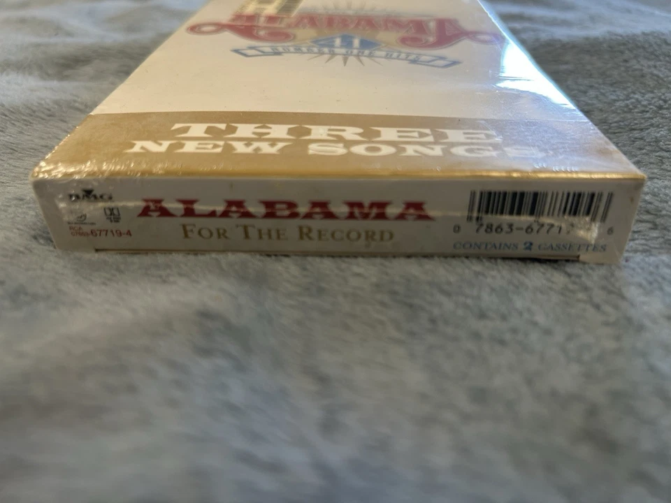 New Sealed Alabama For The Record 41 Number #1 Hits Cassette 1 & 2 Country 1998  - Image 3 of 3
