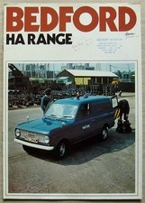 BEDFORD HA RANGE Vans Sales Brochure Nov 1974 #B1653/11/74