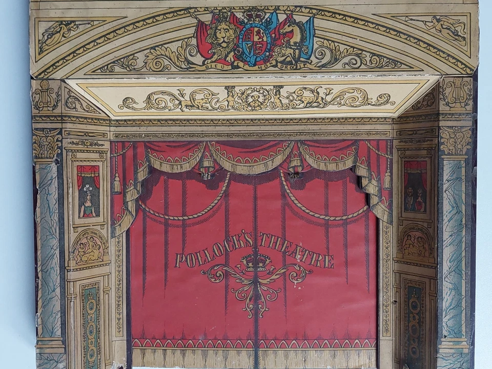 Ancien jouet Théâtre  " POLLOCK'S THÉÂTRE   " marionnette cirque - Photo 4/4