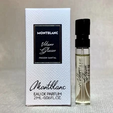 3 X Montblanc Vetiver Glacier Frozen Santal EDP Sample Spray .06oz EACH/NIB