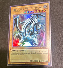 Yu-Gi-Oh Blue-Eyes White Dragon LCKC-EN001 Ultra Rare Foil Eng 3000/2500