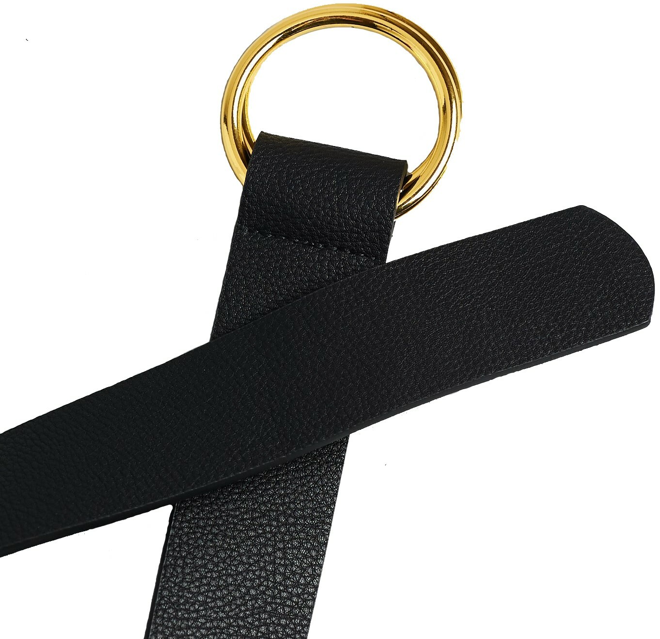 BLow The Belt Women's Black Pebbled Vegan Camille Wrap Belt Exclusive