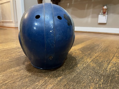 Vintage Youth Football Helmet 3175 M Blue 1950's 1960's Sports Equipment - Picture 4 of 6