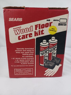 #ad Sears Kenmore Wood Floor Care Kit Discontinued. All contents excellent condition $13.00