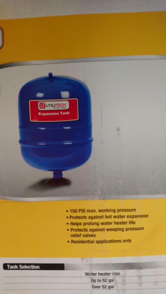 NIB 2-Gal 150-PSI Residential Water-Heater EXPANSION TANK