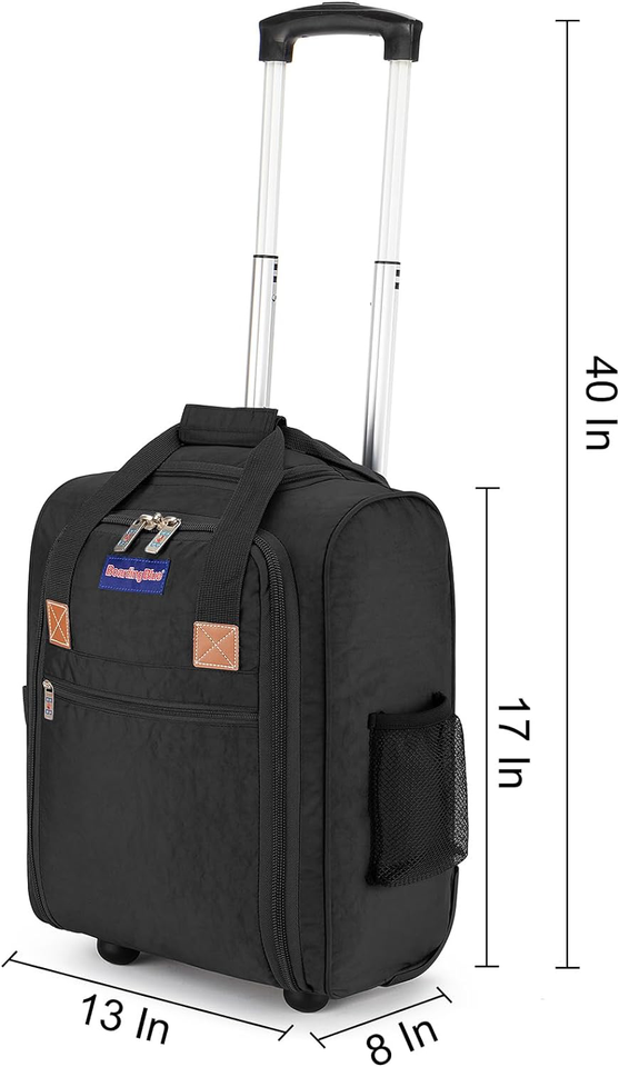 17x13x8 Inches JetBlue Airlines Rolling Personal Item Underseat Travel Bag for eBay