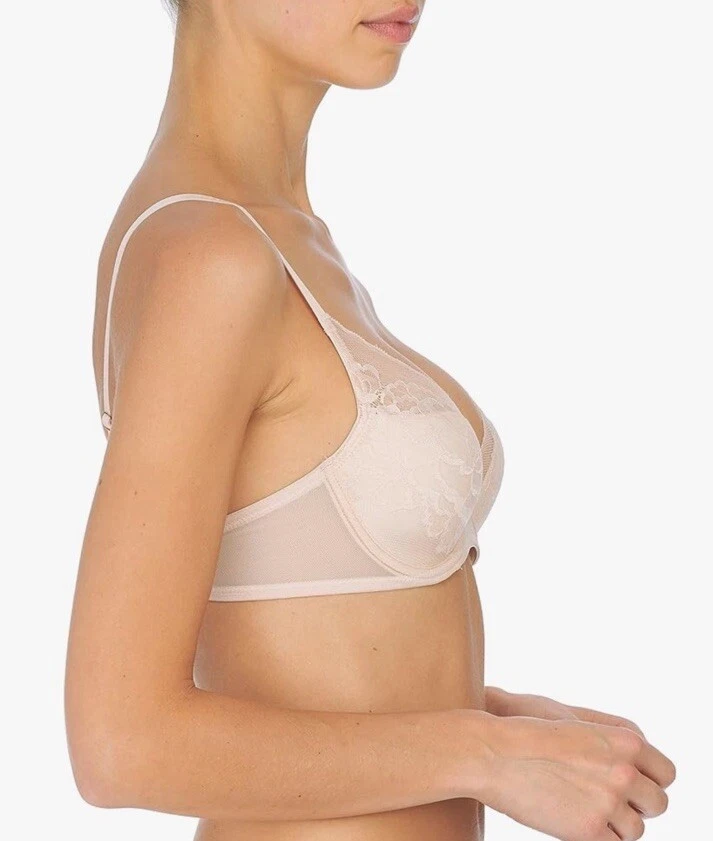 Natori Flora Contour Underwire T-Shirt Bra 721150 Cameo Rose/Cashmere Size 32D - Image 3 of 4