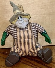 Vtg 8" RUSS BERRIE KATHLEEN KELLY Critter Factory Scare E. Crow Scarecrow Doll