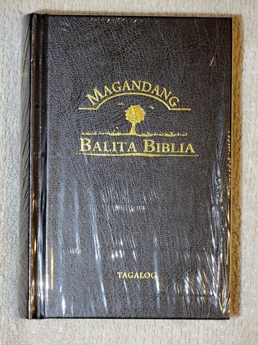 Tagalog Bible, Contemporary Version, Popular Version, Hardcover, Black compact