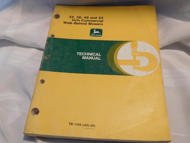 ORIGINAL JOHN DEERE 32,-36,48,54 Inch Commercial Walk-Behind Mower Tech