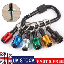 7x Hex Shank Screwdriver Bit Holder Extension Bar Tough Keyring Keychain Driver～