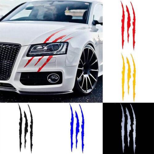 Auto Car Sticker Reflective Monster Claw Scratch Stripe Marks Headlight Decal - Photo 1 sur 15