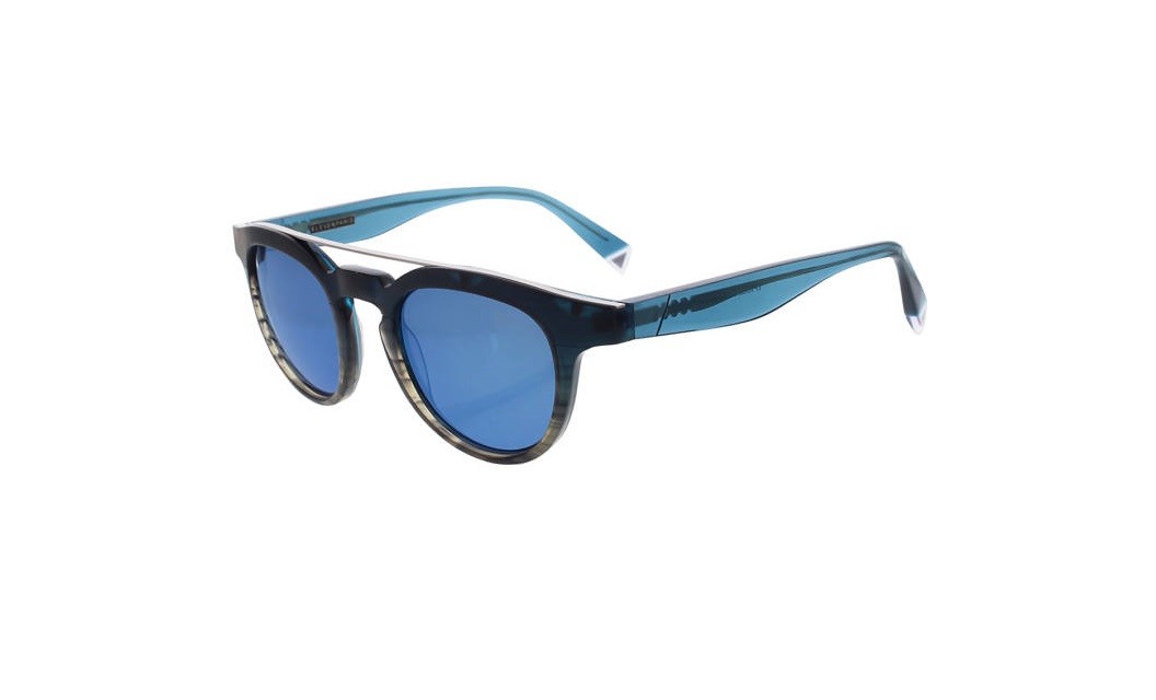 Sunglasses ELEVEN PARIS AS022 C67 Blue Havana/Blue Mirror
