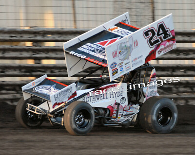 RICO ABREU #24 WoO SPRINT CAR (2024 KNOXVILLE NATIONALS) 8x10 GLOSSY PHOTO #9033