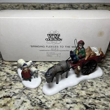 Department 56 Heritage Village: “Bringing Fleeces to the Mill” 2pc Set w/ Box