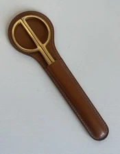 Vintage Germany Stainless Steel Solingen Scissors in Leather Sheath, 7.5" Long