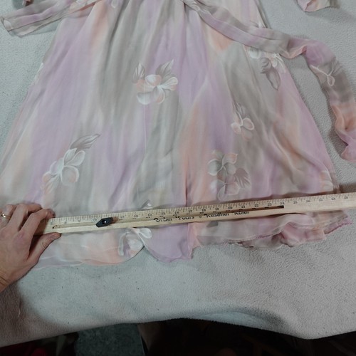 Abito midi Ursula vintage 8 rosa floreale fata' floreale sciolto cintura fata - Foto 8 di 23