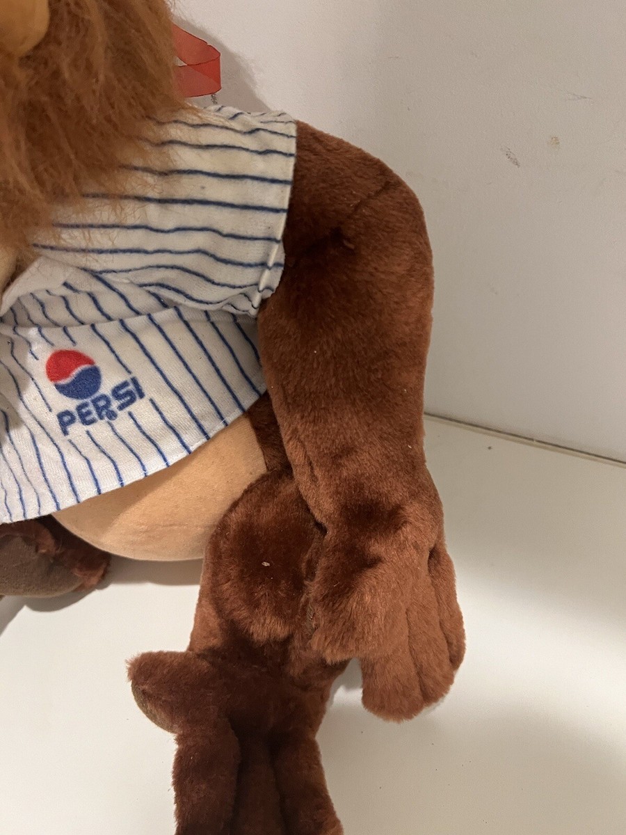 Vintage Pepsi Orangutan 1996 Nanco GWC PepsiCo Plush Hat Jersey