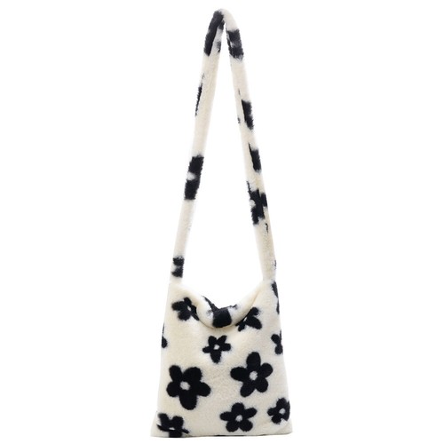 fluffy tote bag flower