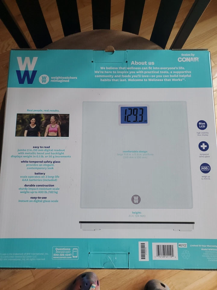 Weight Watchers Super Large High Visibility Blue LCD Display w Backlight A093 - Image 2 of 4