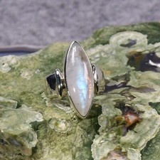 Mondstein Ring, 925er Silber, Edelsteinring (24012), Edelsteinschmuck