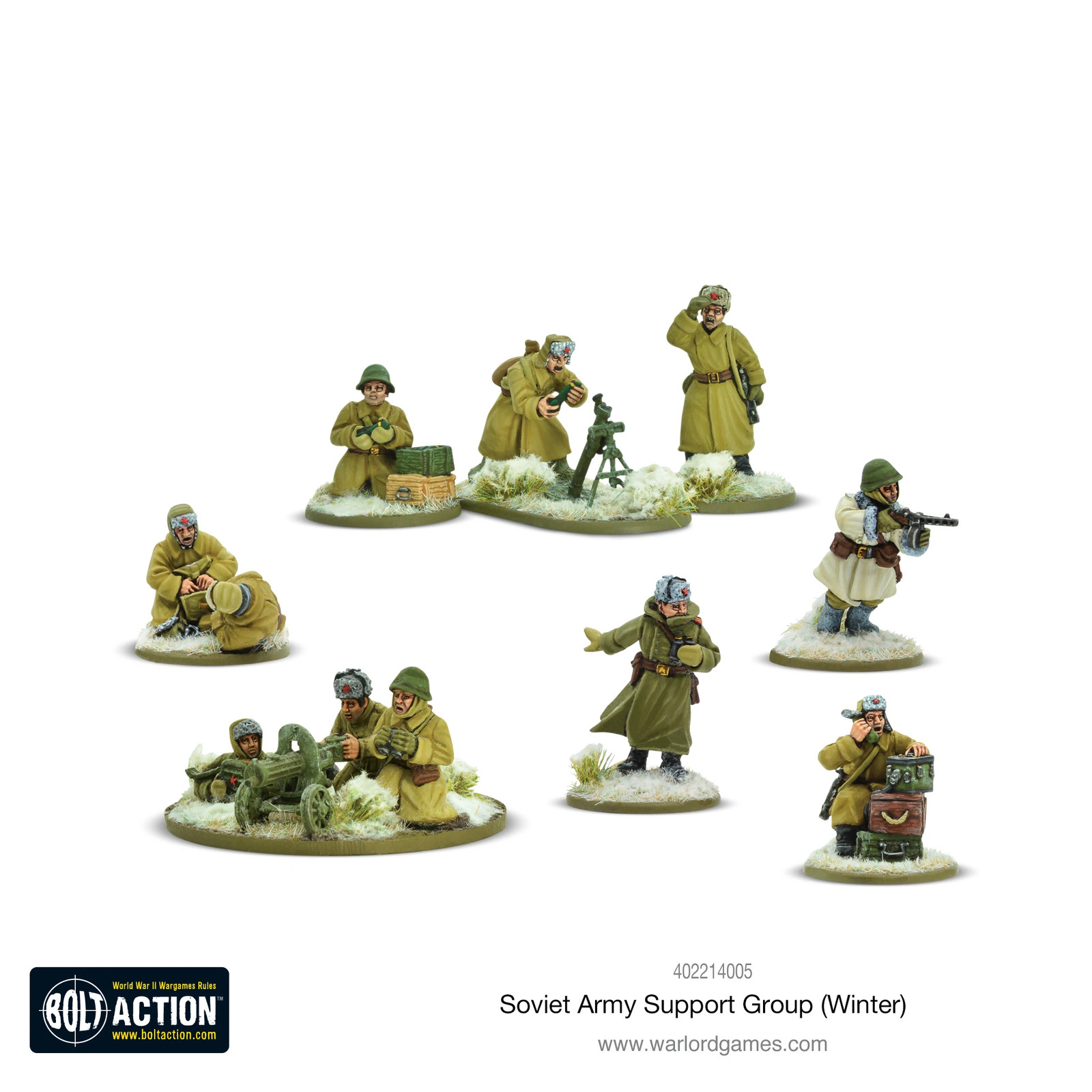 Bolt Action - Soviet Army (Winter) Support Group - Warlord Games