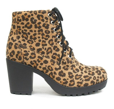 leopard combat boots