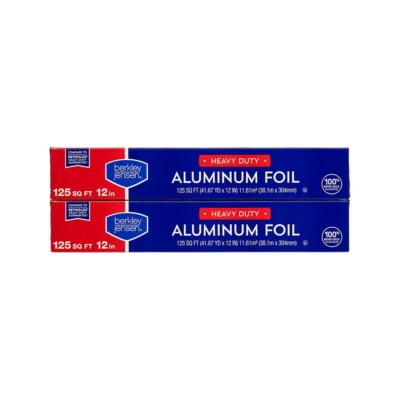 Berkley Jensen Heavy-Duty Aluminum Foil, 2 pk./125 sq. ft.