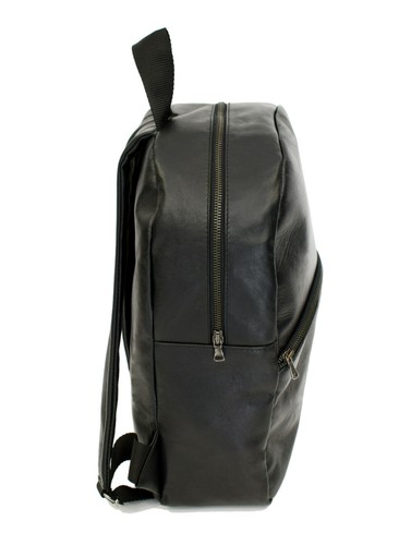 Zaino Uomo Vera Pelle Nero Lavoro Viaggio Zainetto Borsa Comodo VIETRI LEATHER - Foto 6 di 10