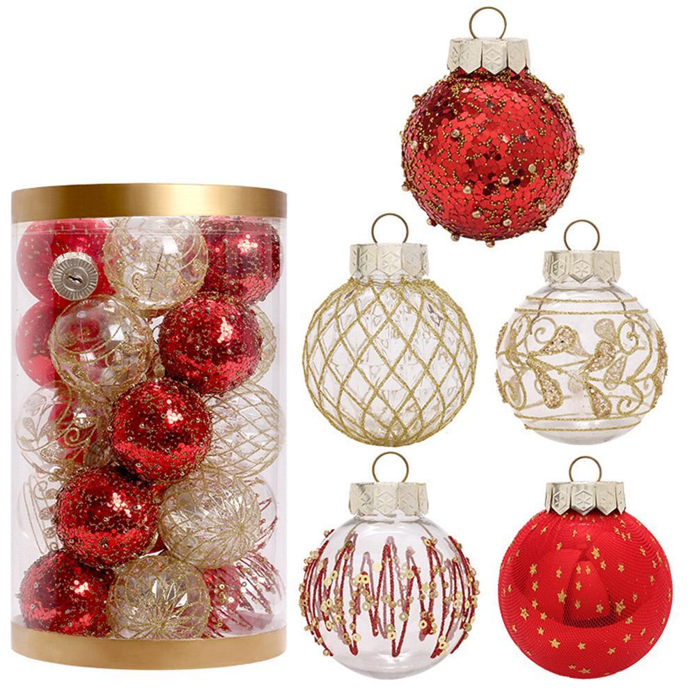Christmas Balls Christmas Tree Ornaments Ball Hanging Tree Pendants Baubles J3D5