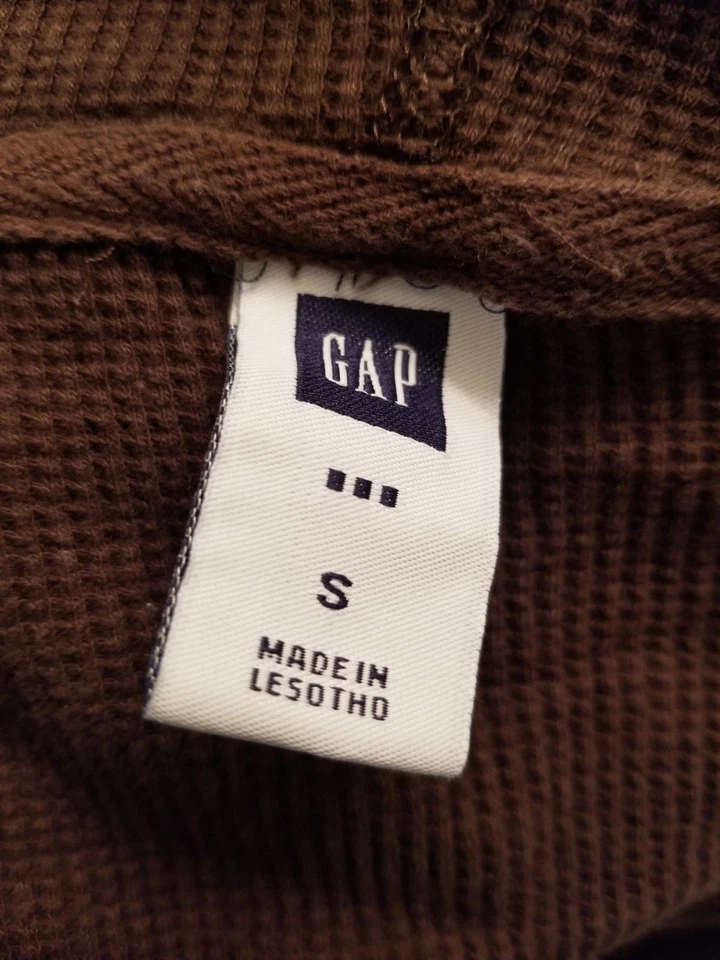 Camisa Top Blusa Mujer Gap Talla S Pequeña Marrón Naranja Rayas Foto 2 de 3